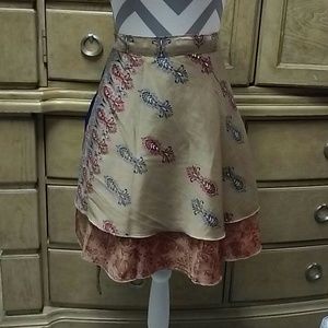 Earthbound Trading Co.  100% Silk Skirt
